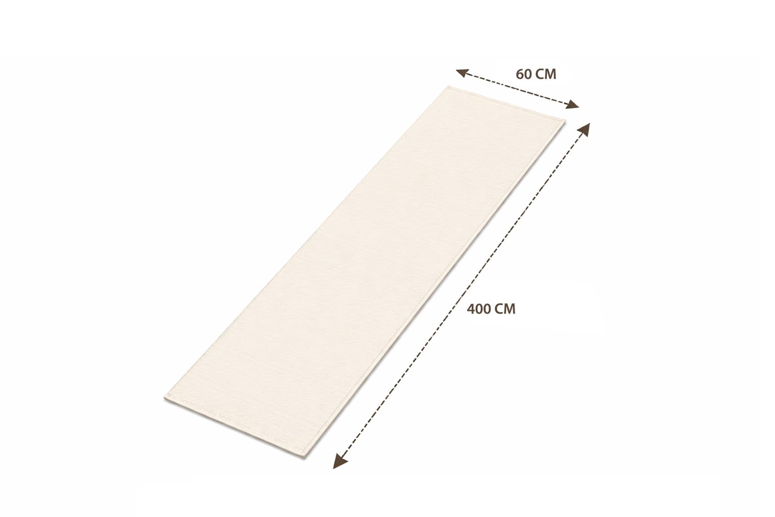BIANCHERIAWEB Tappeto Passatoia Cucina Antiscivolo Linea Essenziali By Suardi Tinta Unita Tortora 60x400 Tortora
