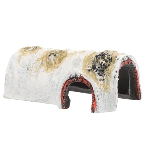 FONDOTIN 爬虫類の隠れ家 流木 魚の隠れ家 カメ 水族館の隠れ家支店 亀の洞窟 ログ タンク ツリー トランク 耐摩耗性水族館切り株 水槽の木の幹 装飾的な風景の枝 木の枝の魚の避難所 樹脂