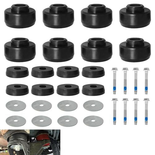 CZTNQKT 7-141 Polyurethane Body & Cab Mount Bushing Bolt Kit for GMC Sierra 1500 2500 2WD/4WD & 1999-2014 Chevy Silverado With Washers (24PCS) Replace 7-141
