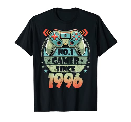 Best Gamer since 1996 26 cumpleaños hombre mujer 26 años Camiseta