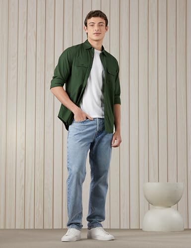 Image of Amazon Brand - Symbol Men Cotton Casual Shirt | Twill | Full Sleeve | Regular Fit (Available in Plus Sizes)