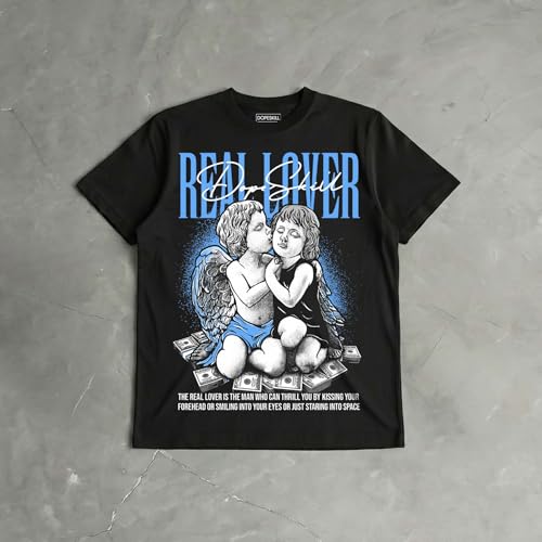Image of DopeSkill Graphic Tee Streetwear Hip Hop Hypebeast Street Style Unisex T-Shirt Sneaker Colour Matching Shirts Real Lover