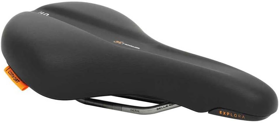 Selle Royal Explora Moderate,Bicycle Saddle for Mixed Terrain, Black, One Size