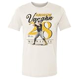 500 LEVEL Andrew Vaughn Milwaukee Classic Men's Cotton T-Shirt (Natural, XL)