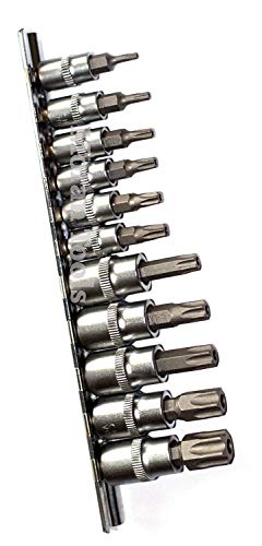 Étoile Bit Socket Set 1/4 Po. Et 3/8 Po. 11Pc D'Entraînement (Homme - On Rail) 1 Paquet / S