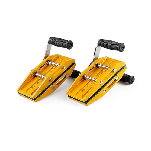 Morsetto di sollevamento resistente per lastre di vetro e pietra, strumento a doppia mano con impugnatura in gomma, capacità 350 kg, set da 2 pezzi per livellamento preciso