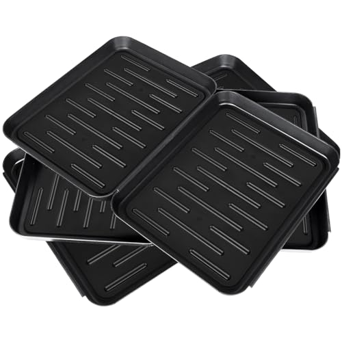 AKOLAFE 6 Pack Plastic Boot Tray Small 13.8