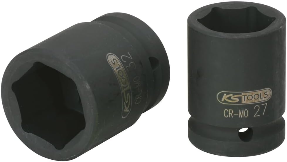 Hexagon impact socket, short, 3/4", 28mm