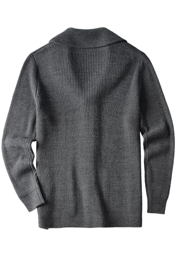 Men's Shawl Collar Cardigan Sweater Button Slim fit Wired Knitted Merino Wool Sweater2