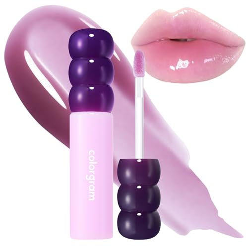 COLORGRAM FRUITY GLASS GLOSS 01 GRAPE BLACK | Non-Sticky Glossy