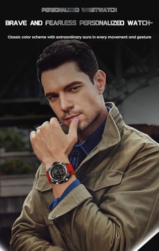 FANMIS Mens Fashion Military Multifunction Digital Watches 50M Water Resistant Electronic LED Backlight Sports Watch Unisex Outdoor Sport Watch3