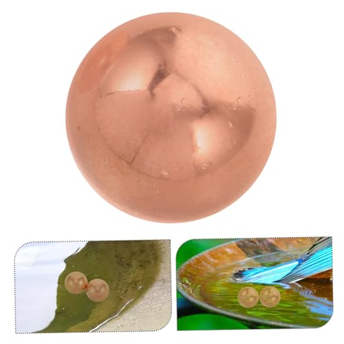 FUTUREORYY 2 Stück Kupfer Vogelbad Kugel Korrosionsbeständig Reinigungskugel für Garten Balkon Teich Vogeltränke Outdoor Robust und Vielseitig