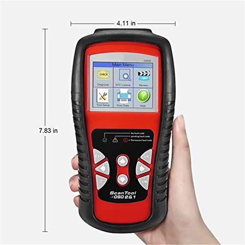 Escáner OBD2 KW830 y Lector de Códigos de Fallo para Diagnóstico de Batería de Coche 8