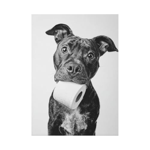 Portrait d'animaux sauvages sur toile TERUEA grand format noir 70x100