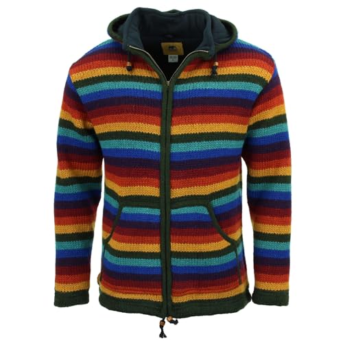 Chaqueta de lana con forro polar y capucha desmontable para frío extremo