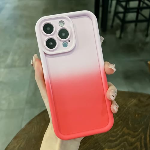 Coque iPhone 11 anti-dérapante dos mat dégradé rose coloré