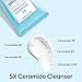 SKINTIFIC 5X Ceramide Low pH Facial Cleanser, Gentle Hydrating Face Wash with Hyaluronic Acid, Daily Face Wash for Dry to Normal Skin, Sensitive Skin Tested, Not Tight, Fragrance Free