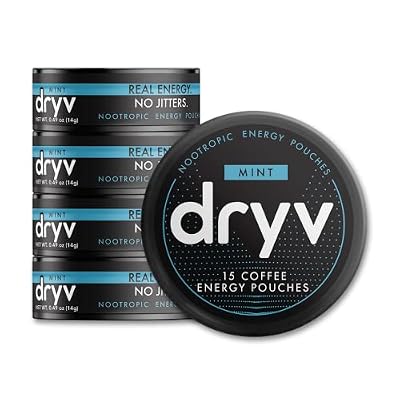 Fully Loaded Chew Dryv Energy Pouches - 5 Pack Mint Pouches