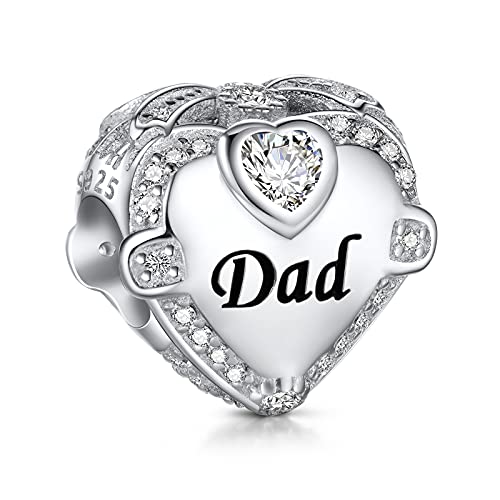 NINGAN Charm Ciondolo per Bracciali Pandora Argento 925 Abalorio Bead Charm da donna