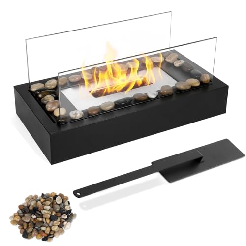 Udxfys UDXFYS Tischkamin Edelstahl Schwarz