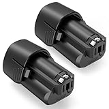 Labtec 2 Packs ZM12V 12V 4000mAh Lithium Battery Replacement for Dremel 12V Max Lithium-Ion Cordless Tools 8240