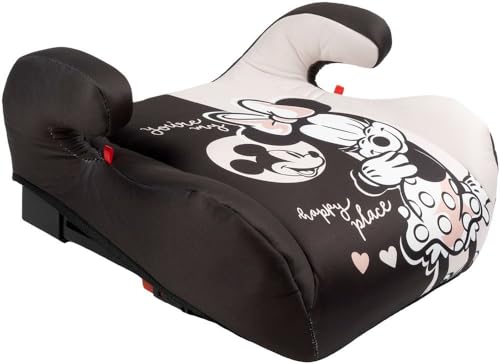 Tataway seggiolino alzatina auto bimbi ISOFIX Disney Minnie Mouse i-Size ECE R129, Rialzo bimbi 125-150 cm, 22-36 kg, 6-12 anni, gruppo 3, facile da trasportare - sfoderabile e lavabile