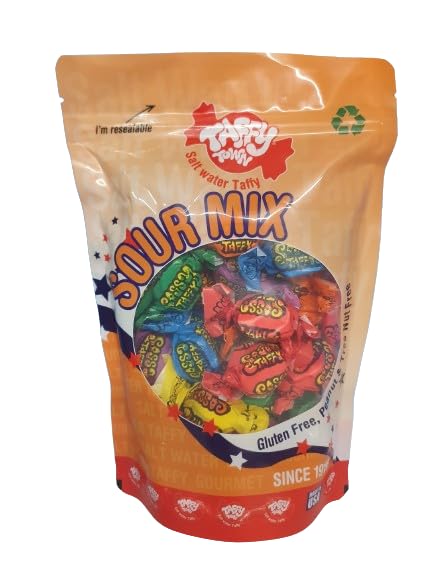 Sour salt water taffy 250g pouch