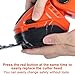 RRXIMHTT Versatile Electric Garden Tool - 2-in-1 Hedge Trimmer and Grass Shears with Rechargeable Batteries, 90-Degree Adjustable Head, and Comfort Grip for All-Day Use Orange
