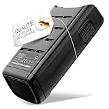 CAPACITÉ RÉELLE – Qu’est-ce qui distingue nos batteries ? Lorsque nous indiquons 2500mAh, c’est exactement ce que vous obtenez. Les concurrents revendiquent souvent des capacités pour leurs batteries qui sont en fait beaucoup, (beaucoup !) moins élevées. Cette batterie a une capacité réelle de 2500mAh, exactement comme annoncé