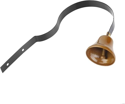 Miniatura 8 de Campana de tenderos antiguos, 1.6 pulgadas, timbre antiguo de aleación de metal montado en la pared, timbre de puerta para entrenamiento de perros,
