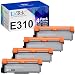 LxTek Compatible Toner Cartridge Replacement for Dell E310dw P7RMX PVTHG 593-BBKD to use with E310dw, E515dw, E514dw, E515dn Laser Printers, High Yield (Black, 4-Pack)