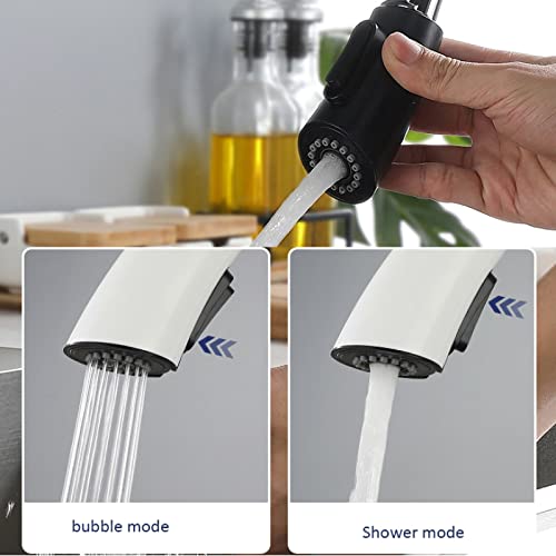 Robinet de cuisine monotrou noir avec mitigeur d'eau chaude - 4