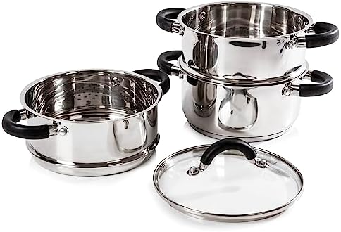 Paniers empilables transparents du cuiseur vapeur Tower T80836