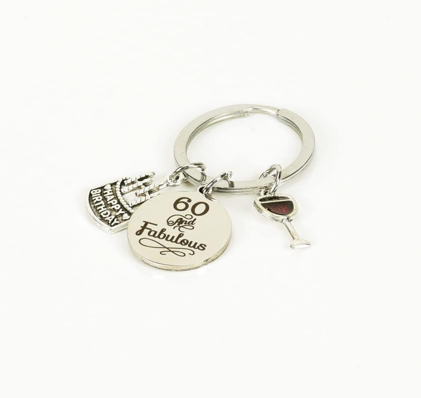 Miniatura 4 de Llavero de regalo de feliz cumpleaños para mujeres de 21 a 60 años de edad, regalo de cumpleaños para hermana madre, regalos de cumpleaños número 21