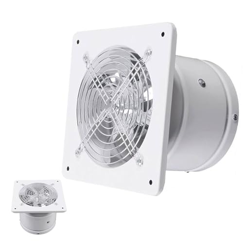 BAOJUHUIKANG Ventilador de Escape de Cocina Potente de 6 Pulgadas, 40W Ventiladores de ventilación de Montaje en Pared, para la Tienda de baño Habitación para Fumadores Garaje,110v