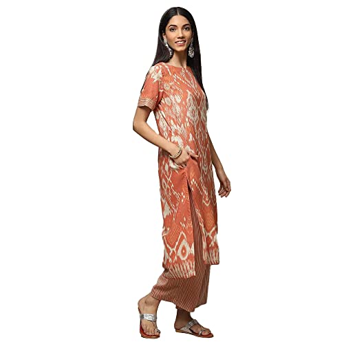 Image of BIBA Women LIVA Straight Printed 2 Piece Set