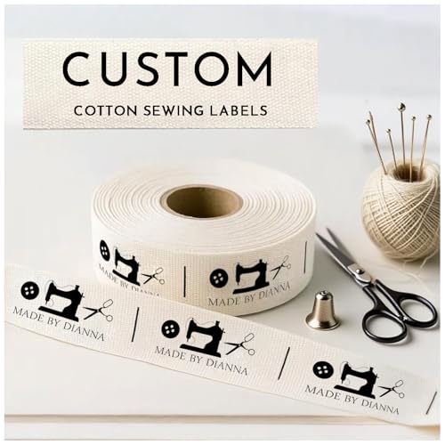 Custom Cotton Sewing Labels | Personalized Fabric...