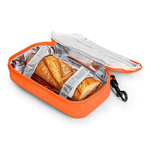 PracticDomus Porta Bocadillos Infantil Termoinsulado Iris Barcelona Modelo Kids. Color Naranja