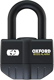 Oxford Products LK484 - Candado de motocicleta con alarma Oxford Boss, 16 mm, color negro