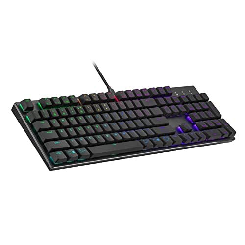 Image of Cooler Master SK652 Mechanical Keyboard with Low Profile Blue Switches, Improved Ergonomic Keycaps, and Brushed Aluminum Desig