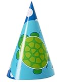 Creative Converting Mr. Turtle Birthday Party Hats, 8-Count