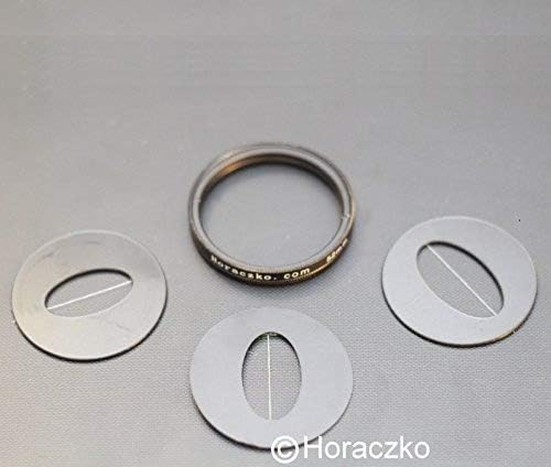 An Anamorphic effect bokeh filter with flare/streak 77 mm