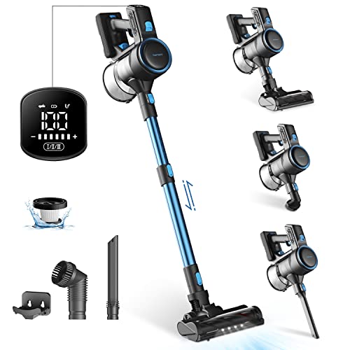HAIMEEC Cordless Vacuum Cleaner, 6 in 1 Lightweight Stick Vacuum with 24Kpa Powerful Suction 250W Brushless Motor for Pet Hair Carpet Hard Floor Max 50Min Runtime LED Digital Touch Screen,C2 HAIMEEC Cordless Vacuum Cleaner, 6 in 1 Lightweight Stick Vacuum with 24Kpa Powerful Suction 250W Brushless Motor for Pet Hair Carpet Hard Floor Max 50Min Runtime LED Digital Touch Screen,C2