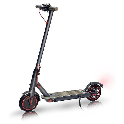 USIE Trottinette électrique de 8,5 Pouces avec Application, Moteur Puissant, 8 Ah à 30 km de Distance, Scooter électrique Pliable pour Adultes Noir