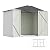 Devoko 8 x 6 FT Storage Sheds with Floor Frame, Waterproof Garden Tool Shed with Lockable Door, Outdoor Metal Utility Shed for Backyard Patio Lawn, White