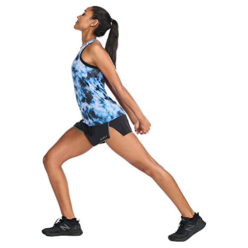2XU Women's Light Speed Singlet Tank Top, Digital Dye/Mirage Reflective, S - Image 6