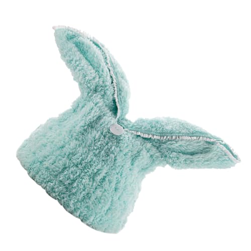 NULYLU 女性のキャップ 子供用バスタオル 速乾バスタオル マイクロファイバーバスタオル 速乾タオル マイクロファイバーヘアドライタオル シャワーヘアタオル 体 入浴キャップ Green