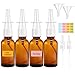 Nasenspray Flasche Leer, 4 Stück Glas Nasensprayflasche, 30ml Nasen Sprühflaschen, Wiederverwendbar Nachfüllbare Zerstäuber mit Düsen, Trichter, Etiketten für Parfüm,ätherische Öle,Kochsalzlösung ml Glas günstig Kaufen-Nasenspray Flasche Leer, 4 Stück Glas Nasensprayflasche, 30ml Nasen Sprühflaschen, Wiederverwendbar Nachfüllbare Zerstäuber mit Düsen, Trichter, Etiketten für Parfüm,ätherische Öle,Kochsalzlösung