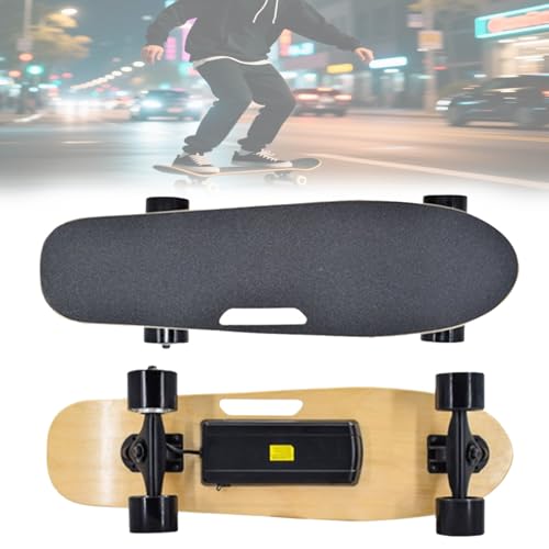 Longboard EléCtrico para Desplazamientos Urbanos, MonopatíN De 4 Ruedas para Adultos De Madera De Arce para Deportes Al Aire Libre, Ideal para Principiantes Y Adolescentes
