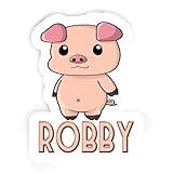 Robby Piggy Sticker (2pcs 5.5 inch, 4pcs 2.5 inch, 6pcs 1.8 inch)